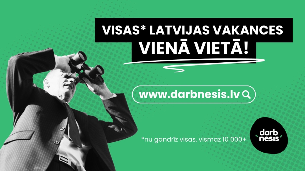 VAI LATVIJĀ VISPĀR IR TEV PIEMĒROTS DARBS? JAUNS DIGITĀLAIS RĪKS PALĪDZ IEGŪT ATBILDI - DARBNESIS